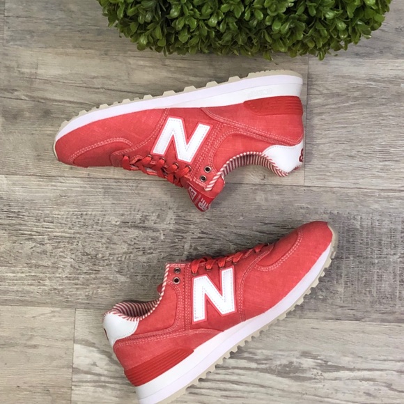 New Balance Shoes - New Balance 574 Chambray Beach Coral NEW Sneakers
